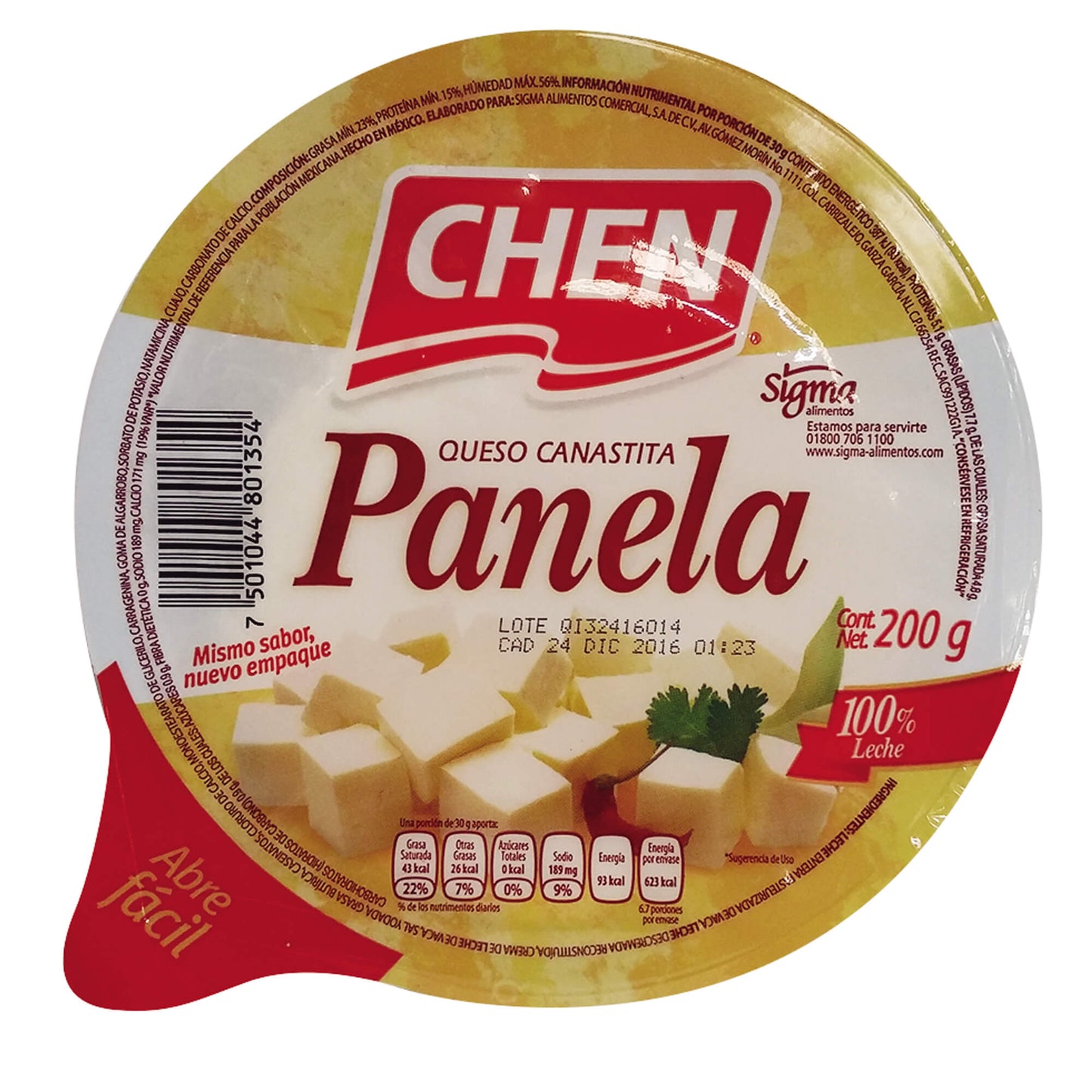 QUESO PANELA CHEN 200GR