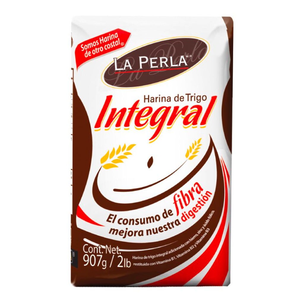 HARINA DE TRIGO INTEGRAL LA PERLA 907GR